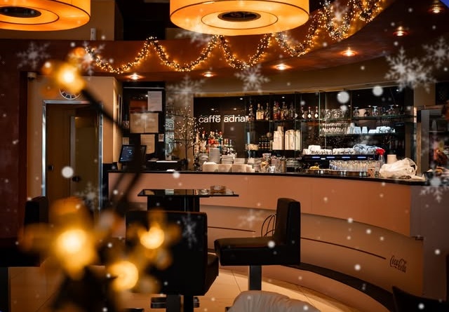 The real interior of Caffe Bar Adria, photographed on its official Instagram
